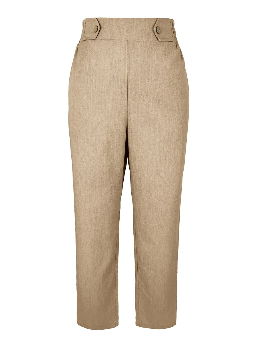 Damen Zweiteiler Set Ärmelloses Top und Weite Hose Freizeit-Outfit