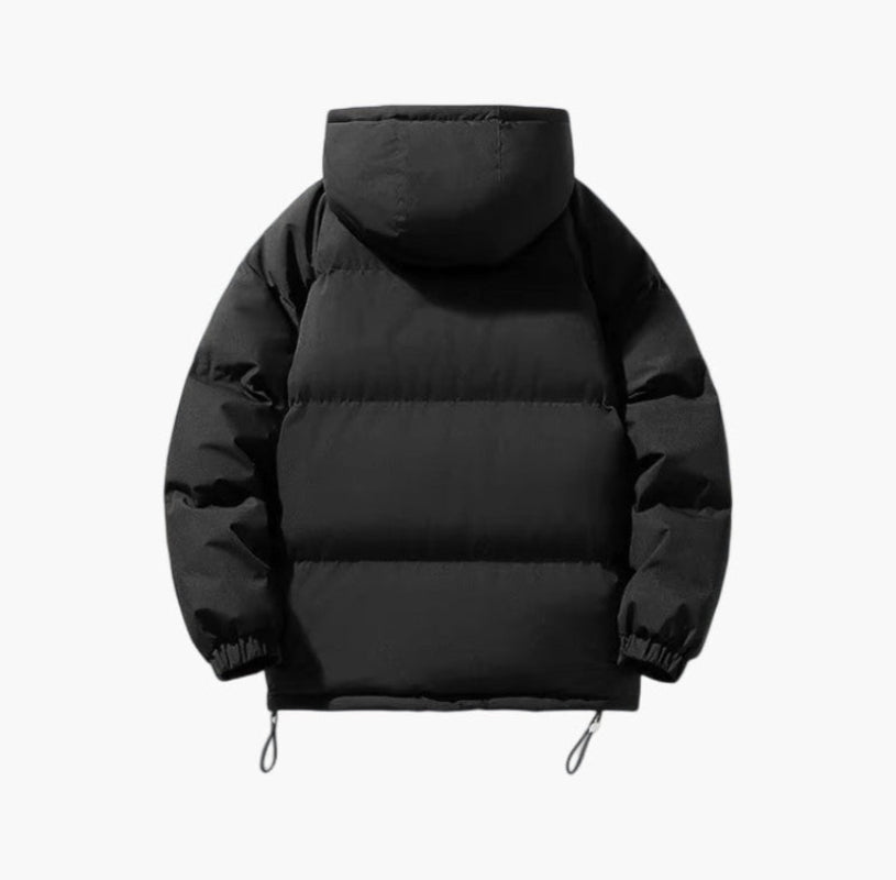 Unisex Warme Winter-Steppjacke mit Kapuze – Robuste Outdoorjacke für Alltag & Kälte