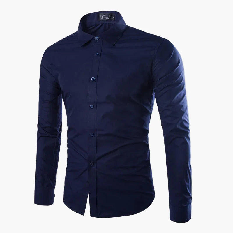 Herren Slim Fit Business Freizeit Hemd – Langarm, Modernes Design, Vielseitig für Büro und Alltag