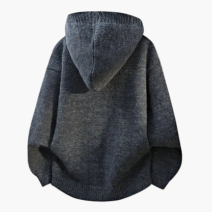 Herren Strickjacke mit Kapuze und Knopfleiste – Lässiger Cardigan für Alltag und Freizeit