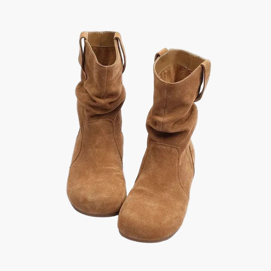 Damen Bequeme Freizeit Stiefel – Modische Slipper Boots für Alltag und Outdoor