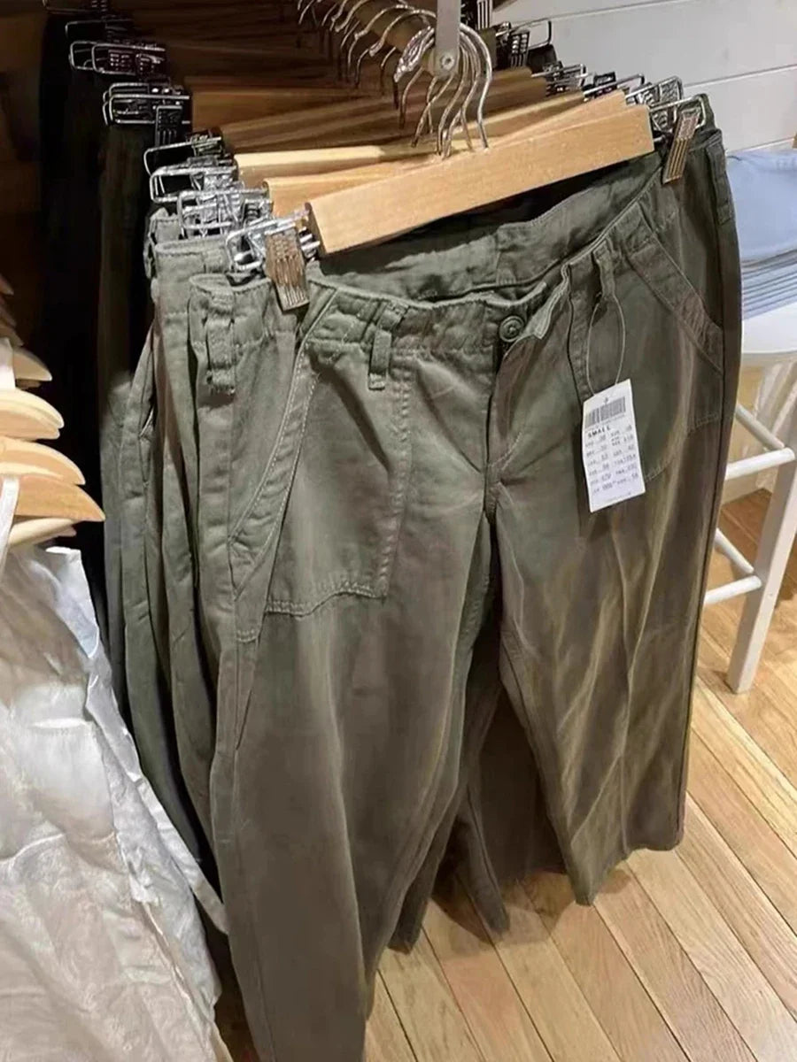 Loose Fit Cargohose für Damen mit mehreren Taschen