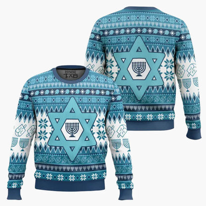 Herren Weihnachtspullover mit Chanukka-Motiv – Lustiger "Not Today Santa" Ugly Sweater für Feiertage