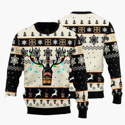 Herren Jägermeister Ugly Christmas Sweater – Festlicher Pullover für Weihnachten & Winterpartys