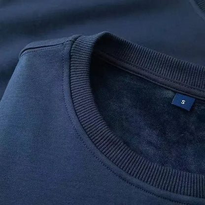 Unisex Langarm Sweatshirt Rundhals mit weichem Innenfutter