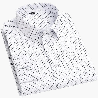 Herren Business Hemd Slim Fit – Gestreiftes Langarmhemd für Büro & Alltag