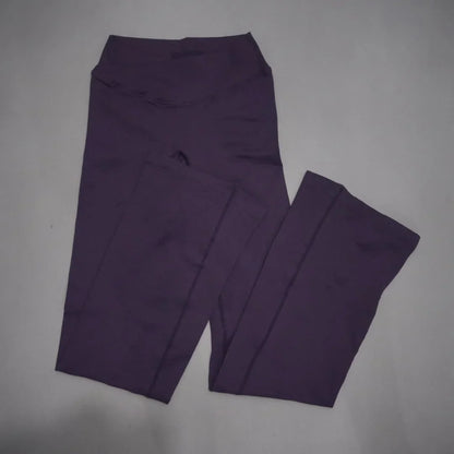 Damen Yoga Hose mit hohem Bund, Bootcut Sportleggings