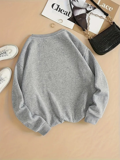 Unisex Sweatshirt mit Rundhalsausschnitt und „BROOKLYN NEW YORK“-Print