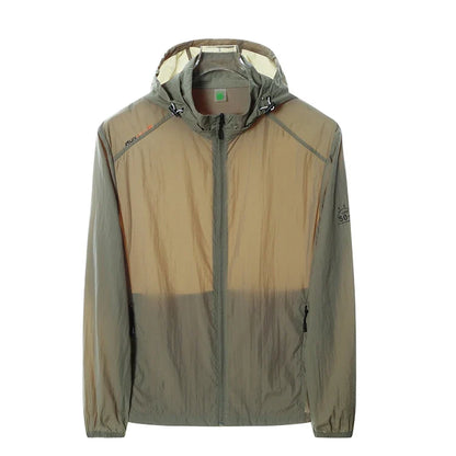 Leichte Windjacke mit Kapuze und Reißverschluss für Herren