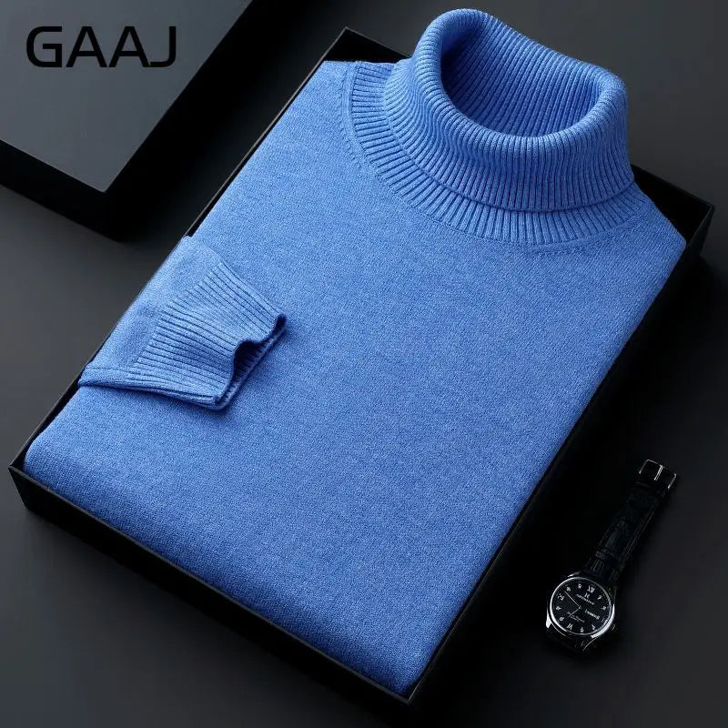 Rollkragenpullover für Herren, Feinstrick