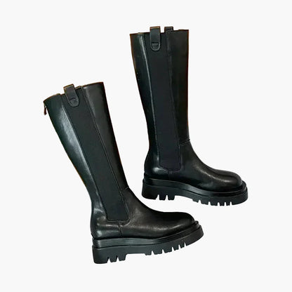 Damen Stiefel mit Plateau-Sohle – Modische Stiefel für Alltag und Freizeit