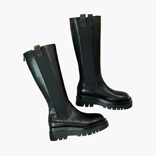 Damen Stiefel mit Plateau-Sohle – Modische Stiefel für Alltag und Freizeit