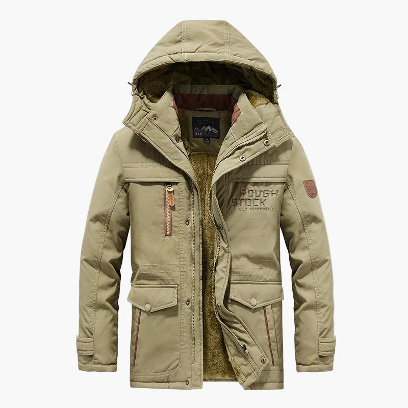 Herren Winter Outdoor Parka mit Kapuze – Warme Freizeitjacke für kalte Tage