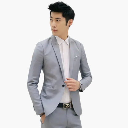 Herren Business Slim Fit Anzug – Moderner Stil für Büro & Events