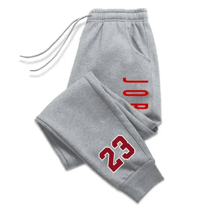 Unisex Jogginghose Sporthose mit Kordelzug und "23" Aufdruck