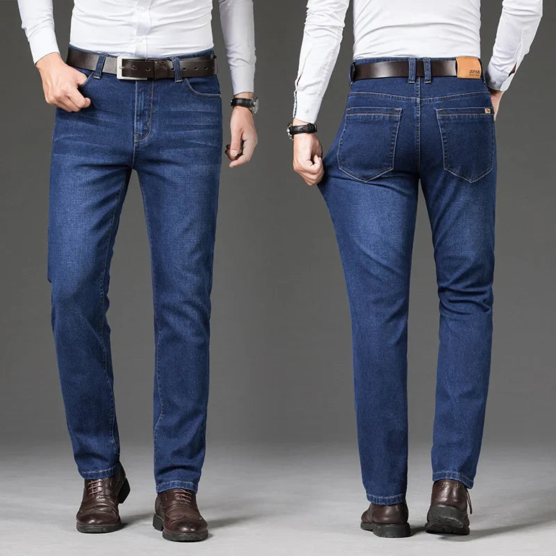 Herren Jeanshose im klassischen Stil, Dunkelblau