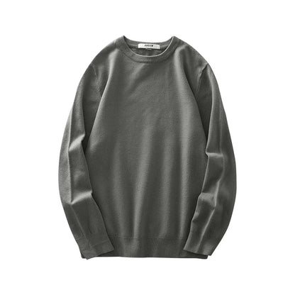 Herren Rundhals Pullover Langarm Basic Strickpullover