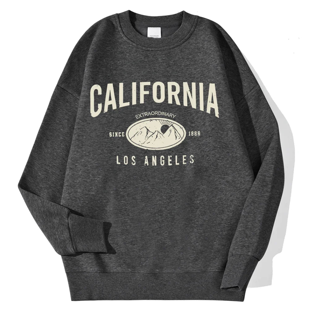 Unisex Sweatshirt Rundhalsausschnitt mit Motivdruck Langarm Oberteil Freizeit