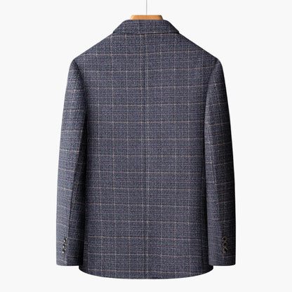 Herren Blazer Modern Kariert Business & Freizeit Elegant