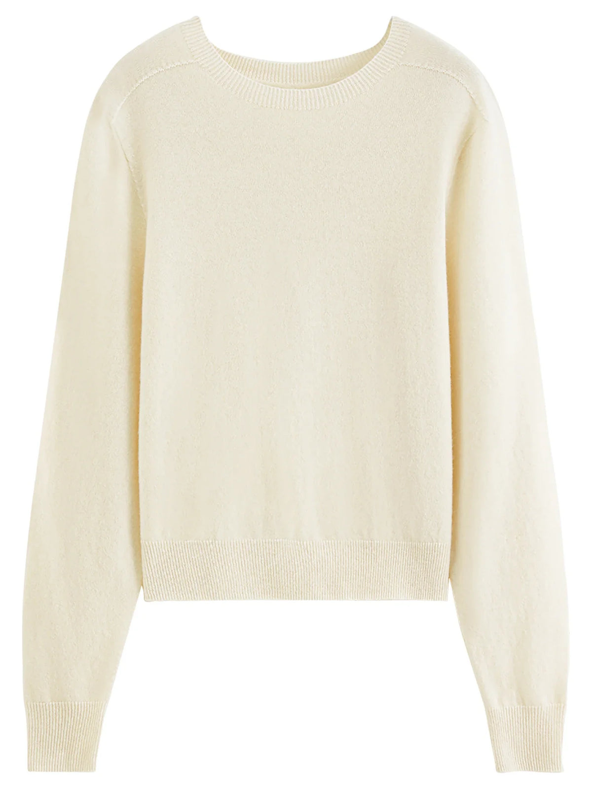 Damen Pullover Rundhals Langarm Strickpullover