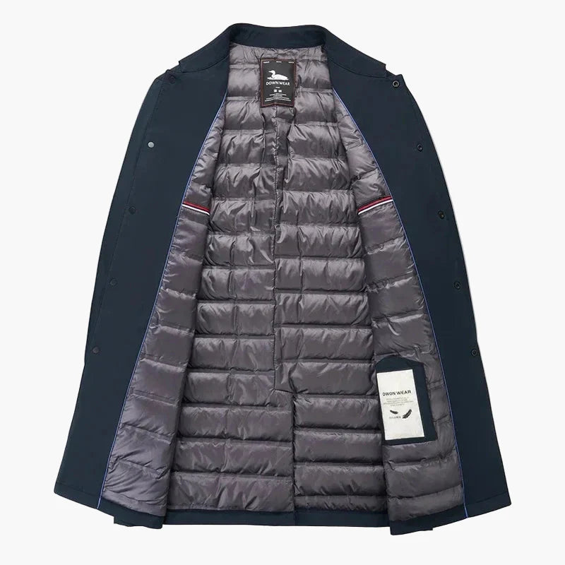 Herren Steppmantel Eleganter Business-Look Übergangsjacke