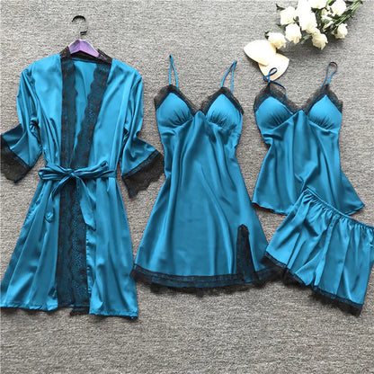 Elisa - Edles Nachtwäsche Set aus Satin