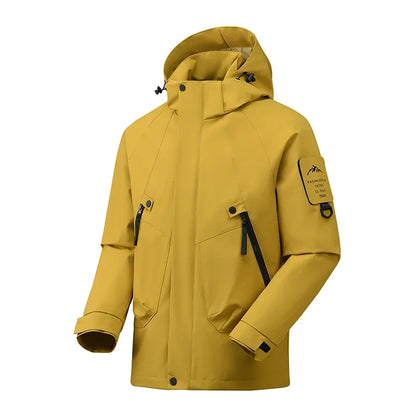 Unisex Outdoorjacke mit Kapuze – Wasserdicht & Winddicht, Mehrere Farben