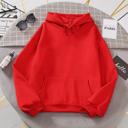 Unisex Basic Hoodie mit Kapuze und Kängurutasche – bequemer Kapuzenpullover