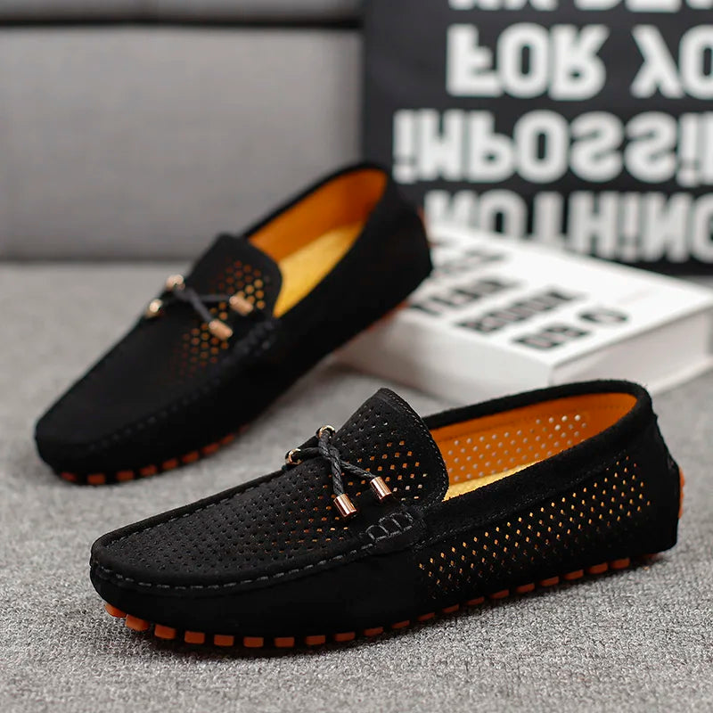 Herren Mokassin Loafer – Eleganter Freizeit- und Business-Slipper, Atmungsaktiv, Bequem