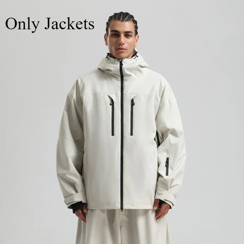 Unisex Winterjacke mit Kapuze für Snowboard Ski Outdoor