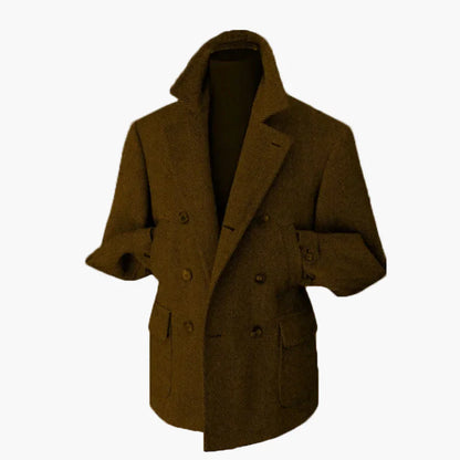 Herren Vintage Doppelreihiger Hahnentritt Blazer – Eleganter Stil für formelle Anlässe und Freizeit