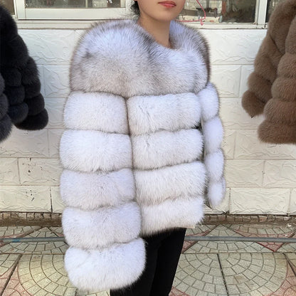 Damen Kurzjacke aus Kunstpelz, Winter Warmes Plüschjacke, Langarm Felljacke
