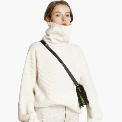 Damen Strickpullover mit Rollkragen – Modisch und Bequem für Alltag und Büro
