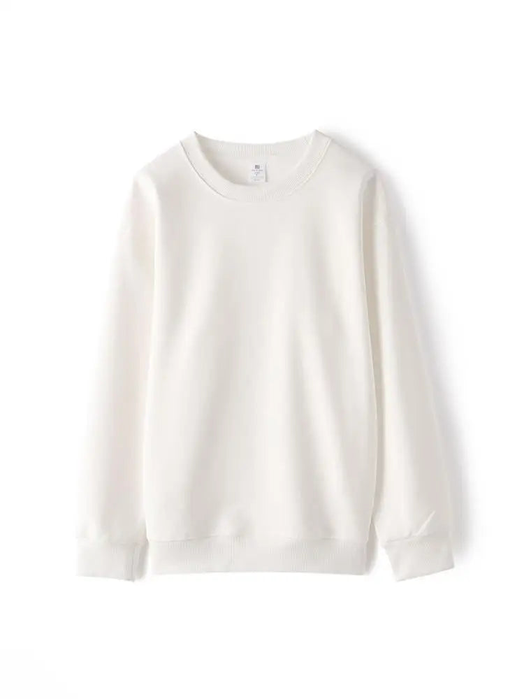 Unisex Langarm Sweatshirt Basic Rundhals in verschiedenen Farben