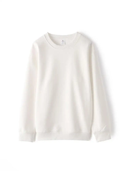 Unisex Langarm Sweatshirt Basic Rundhals in verschiedenen Farben