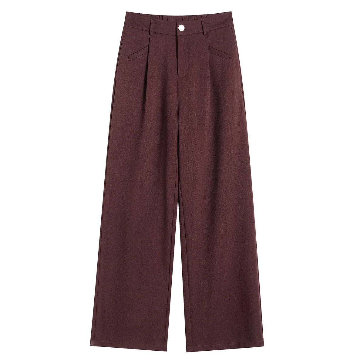 Damen Weite Hose mit hohem Bund und weitem Bein – Verschiedene Farben und Längen