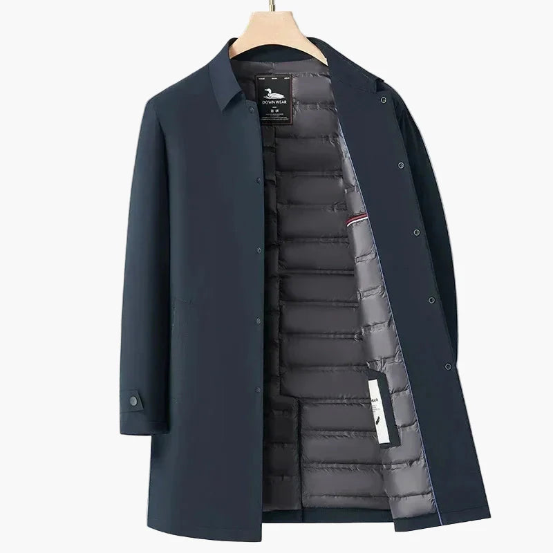 Herren Steppmantel Eleganter Business-Look Übergangsjacke
