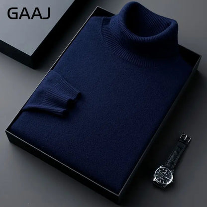 Rollkragenpullover für Herren, Feinstrick