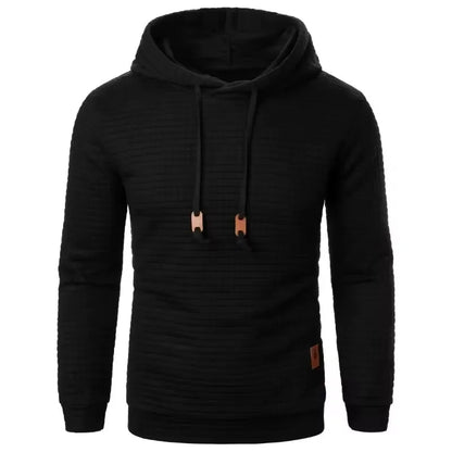 Herren Hoodie mit Strukturmuster und Kapuze