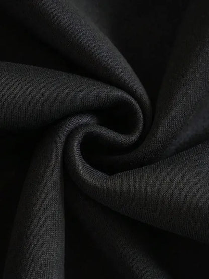 Unisex Weite Jogginghose Dunkelgrau mit Kordelzug