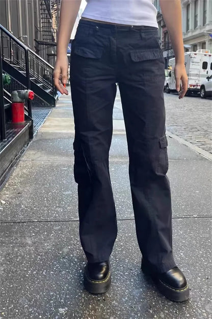 Loose Fit Cargohose für Damen mit mehreren Taschen
