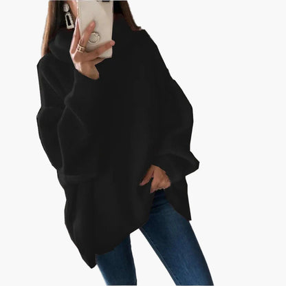 Damen Oversize Rollkragen Pullover – Lässiger Strick für Alltag und Freizeit