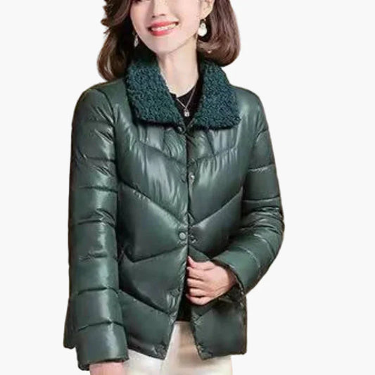 Damen Winter Steppjacke mit Kuschelkragen – Modische Freizeitjacke für kalte Tage