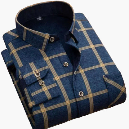 Herren Flanellhemd Kariert – Freizeit & Alltag – Klassischer Stil