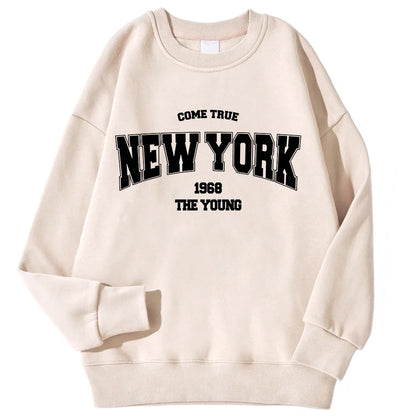 Unisex Sweatshirt Rundhalsausschnitt mit Motivdruck Langarm Oberteil Freizeit