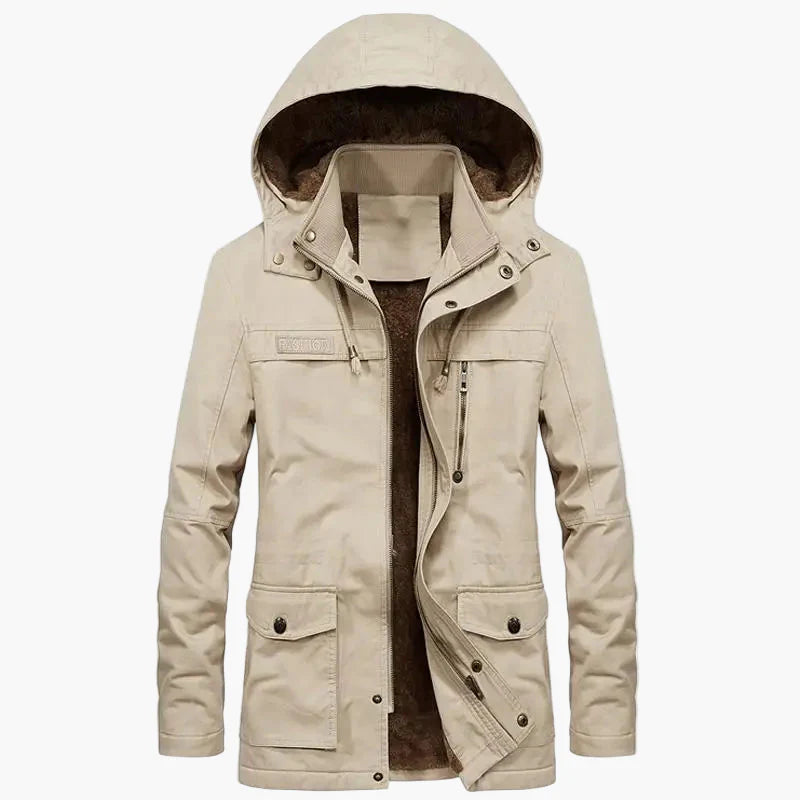 Herren Winterjacke mit Kapuze – Warme Outdoor Jacke für Alltag & Freizeit