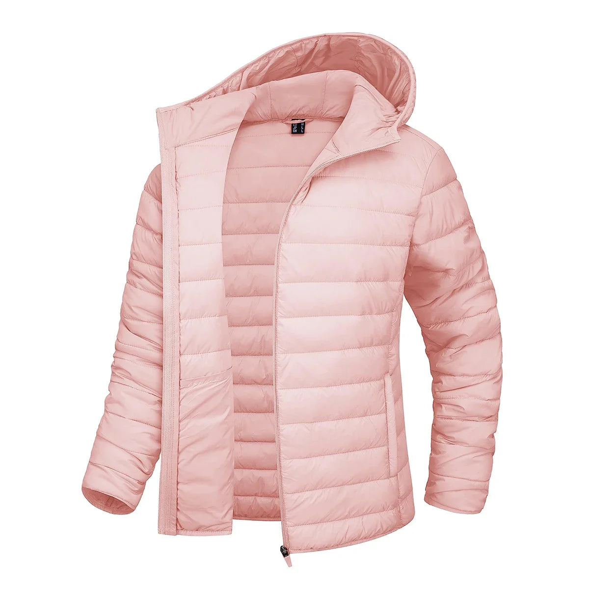 Steppjacke Damen mit Kapuze Leicht Übergangsjacke Casual Outdoor Jacke