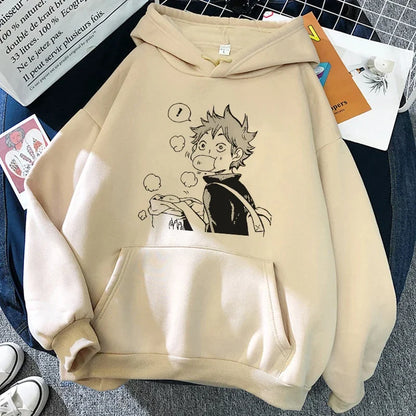Unisex Kapuzenpullover mit Anime-Druck