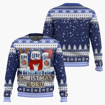 Herren Weihnachtspullover Lustig – It's the Most Wonderful Time for a Beer – Party & Geschenk Ugly Christmas Sweater
