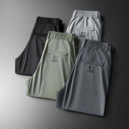 Herren Freizeithose mit Gummibund & Reißverschlusstaschen